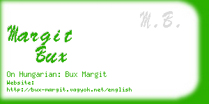 margit bux business card